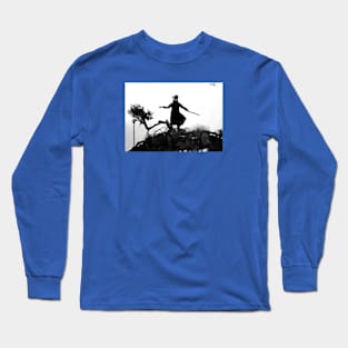 Figure on gnarly hill Long Sleeve T-Shirt